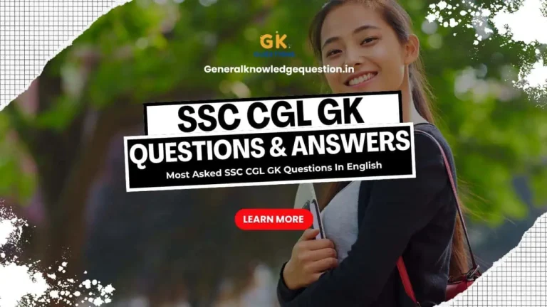 SSC CGK GK Questions