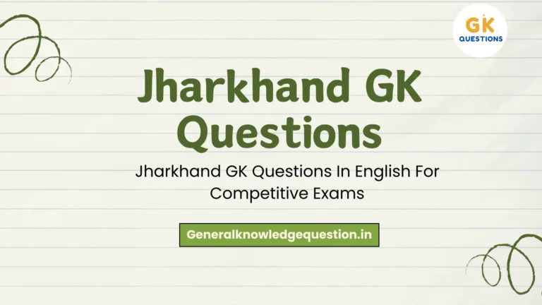 Jharkhand GK Questions with answers