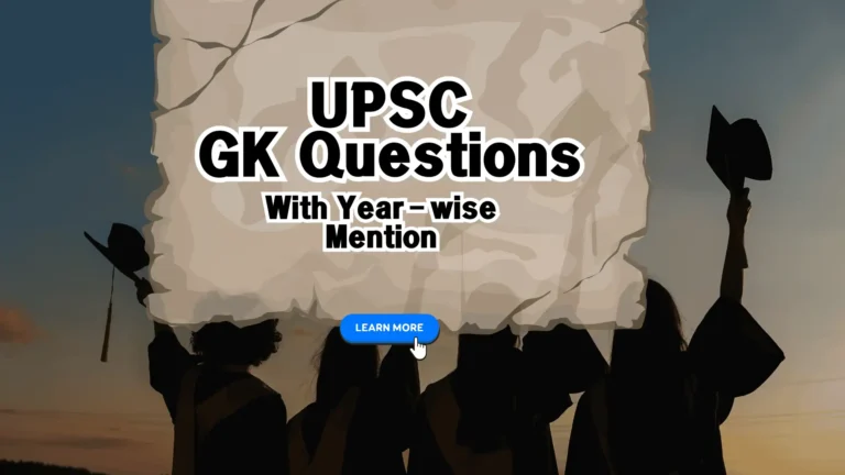 UPSC GK Questions