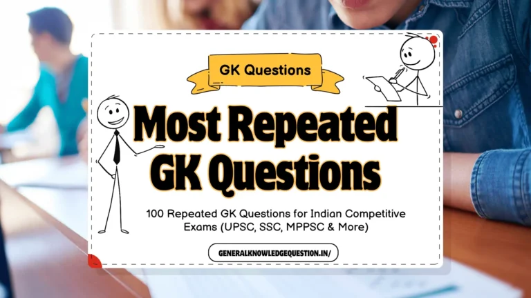 Most repeated Gk Questions