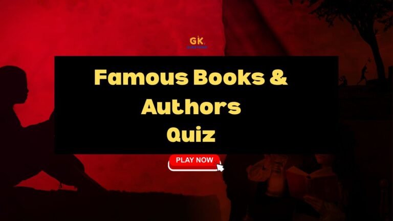 Famous Books and Authors Quiz