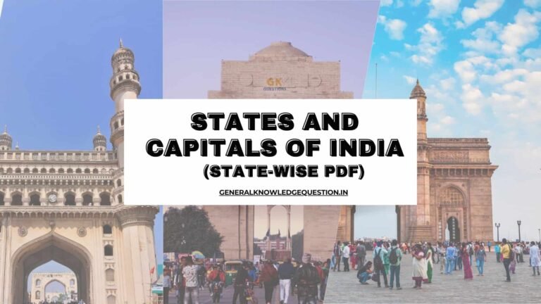 States and capitals of India