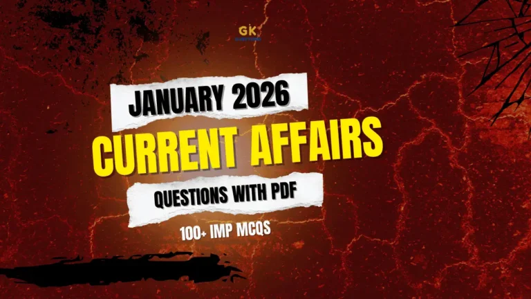 January current affairs questions 2026