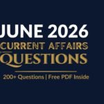 June 2026 Current Affairs