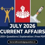 July 2026 Current Affairs